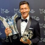 Lewandowski được vinh danh ở tầm thế giới với The Best FIFA Men’s Player và UEFA Men’s Player of the Year. 