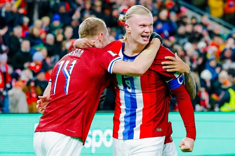 Bản năng sát thủ của Haaland trong màu áo tuyển Na Uy tại đấu trường UEFA Nations League.
